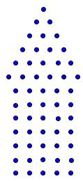 Oppgave 7 (6 poeng) Antall prikker i figurene nedenfor kaller vi for piltallene P n. Vi ser at P 6 og P 4.