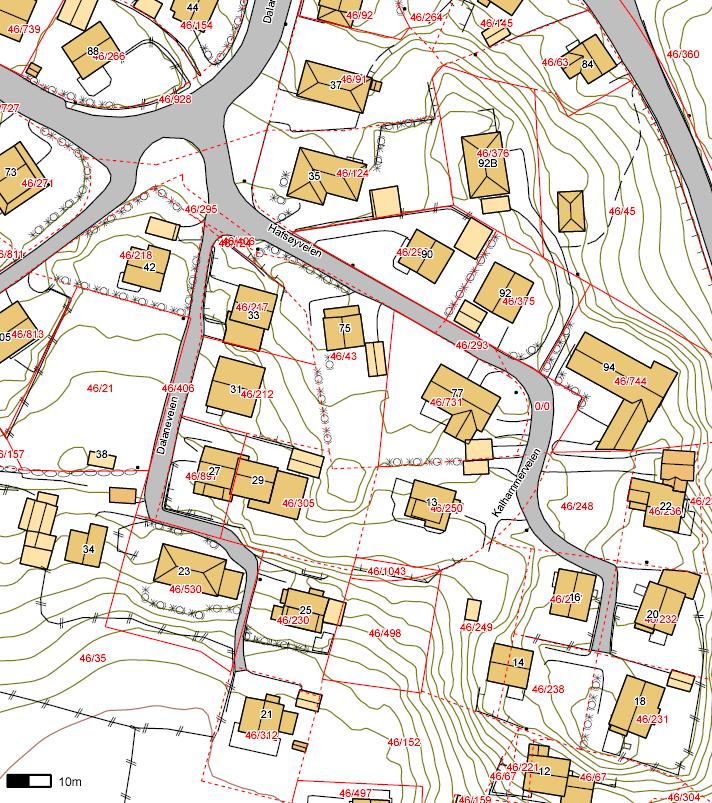 Gjeldende planstatus for området Området er i gjeldende kommunedelplan for Egersund by vist som eksiterende byggeområde for bolig.