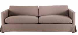 Domino 3-seter sofa med loosecover,