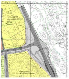 Hektneråsen, vedtatt 20.06.07, endringer i 2008 og 2011: Planen dekker utbyggingen grovt sett syd for Tristilvegen inklusiv nytt kryss mellom Tristilvegen og fotgjengerundergangen (opparbeidet).