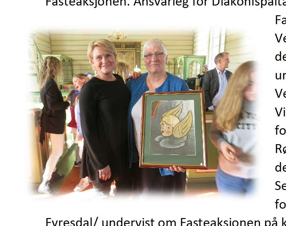 Diakoniprisen for 2017 gjekk til Inger Johanne Aaheim, Nissedal for sitt arbeid med Fasteaksjonen.