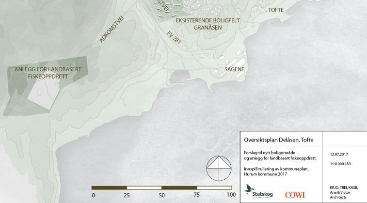 2 Forslaget Forslaget gjelder foreslått omdisponering av LNF-område ved Delåsen til byggeområde for næring (anlegg for akvakultur).