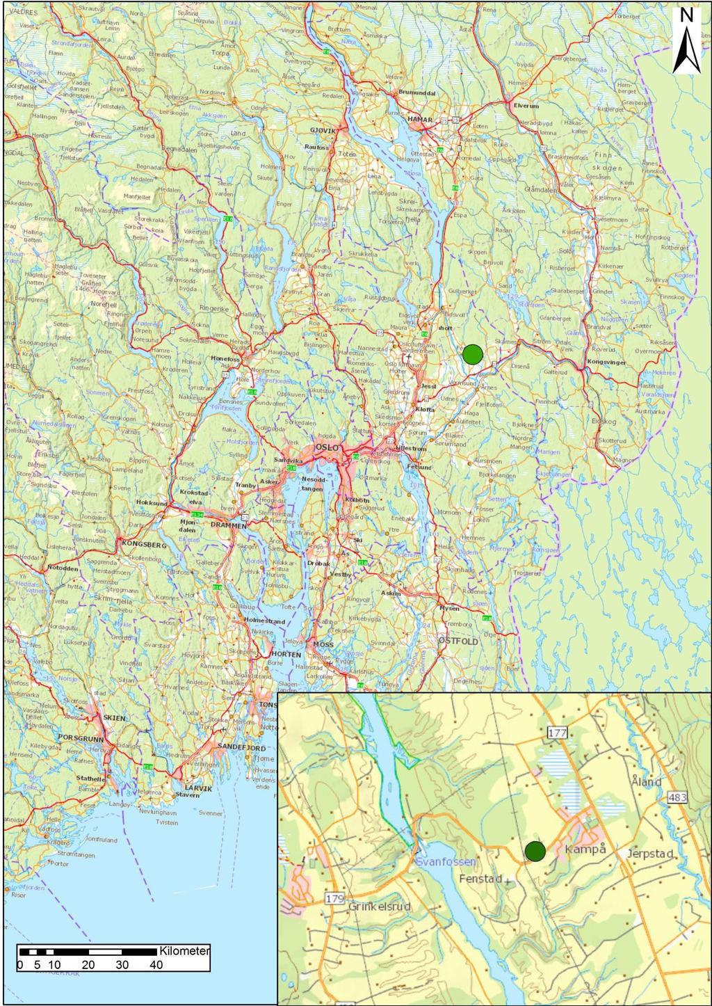 Kart 1: Kart med oversikt