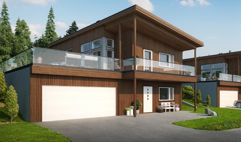 Hus 5-9 Moderne eneboliger med praktiske løsninger På attraktive Kruttverkstoppen bygger vi flotte boliger for deg som ønsker et romslig hjem.