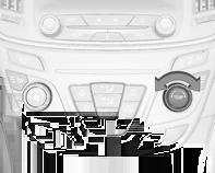Innstilling for viftehastighetsregulering i automatisk modus kan endres i bilens meny for personlige innstillinger i fargeinformasjonsdisplayet.