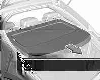 bagasjerommet Avhengig av utstyrsnivået kan bilen ha oppbevaringsbokser under bagasjeromsdekselet.