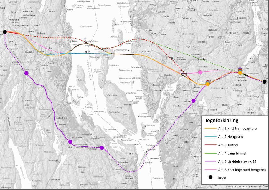 KVU kryssing av Oslofjorden - Tilleggsutredning om alternative løsninger for rv. 23.