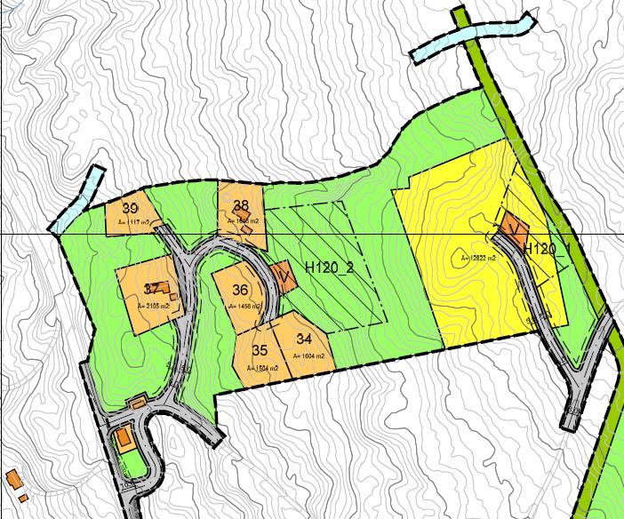 Sundbolien del av eiendommen 127/1 - Nore og Uvdal kommune VA plan - verson 15.