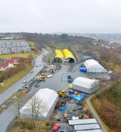 E39 Eiganestunnelen Eiganestunnel nord Portalene Byaugtunnel Bruene Avløpstunnel bruene Tunnel: Renseanlegg og Pumpebasseng Full