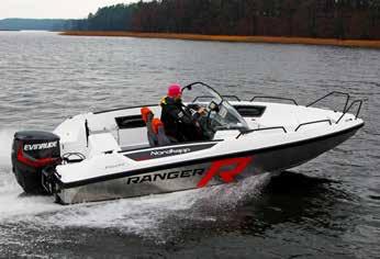 Tekniske data: Lengde: 6,05 m Bredde: 2,20 m Motor: Evinrude