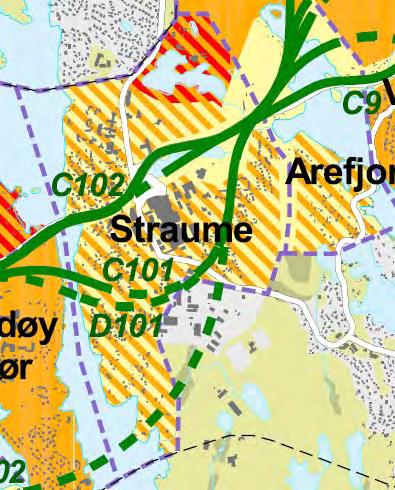 Området er delvis tettbygd av bustader. Det er enkeltståande kvalitetar i fellesareal i nokre byggeområde. Området sett under eitt er lite tilrettelagt med ferdselsårer for gåande og syklande.