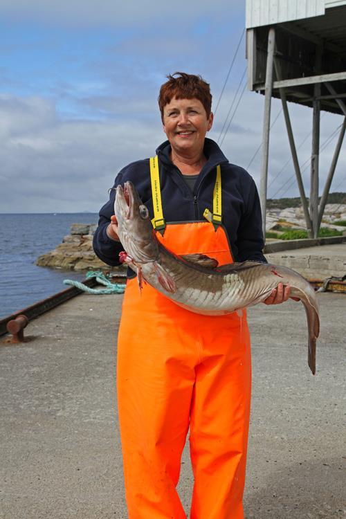Vigdis Sandvoll, SDSFC med en flott lange på 8,50 kg. Fisken var 5. største fisk 1. dag.