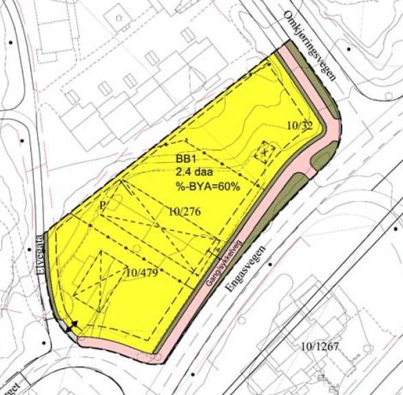 Beliggenhet Utsnitt fra detaljreguleringsplan Det vises for øvrig til vedlagt planbeskrivelse mht.: Beskrivelse av planområdet (kap. 6) Utredninger i hht. Forskrift om konsekvensutredning (kap.