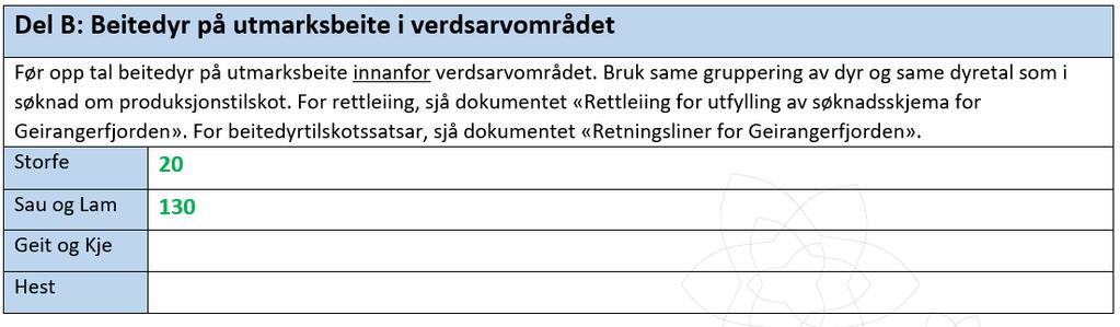 no, naturbase.no eller gislink.no Eksempel: Kart som viser beiteområde. Kart henta frå gislink.no. Innteikning/avmerking ved bruk av teikneverktøy i gislink.