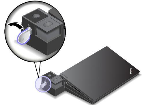 Merk: ThinkPad Basic Dock har ingen systemlås. 1. Koble alle kabler og enheter fra maskinen. 2.