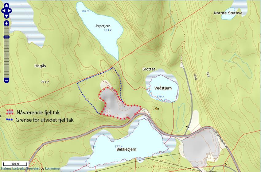 3 OMRÅDEBESKRIVELSE OG PLANLAGTE INNGREP Planområdet (PM491116) ligger ved Fv. 21 mellom Rødenes og Rømskog.
