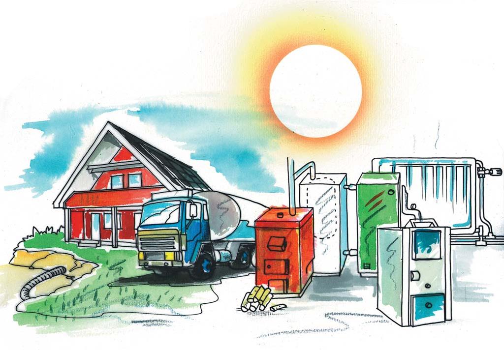 Varmt på alle måter Varmepumpe, akkumulatortank, ved-, olje- eller elektrisk fyr, fjernvarme, solvarme