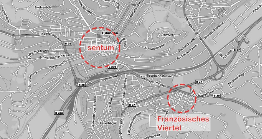 Byggfellesskap i Tübingen Utviklingen av byggfellesskap i Tübingen deler flere fellestrekk med Freiburg.