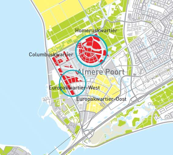 Eksempler på selvbygging i Almere I Almere tilbys selvbyggertomter over hele byen, men Almere Poort er den siste av bydelene som ble klargjort for utbygging (fra 2008) og er bydelen med flest