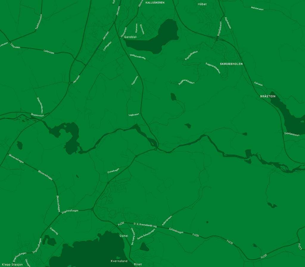 SANDNES E39 FV44 KVÅL MIDT I SMØRØYET Tverrforbindelsen Orstad Utsyn ligger med kort vei til det meste. Og veien skal om litt bli enda kortere.