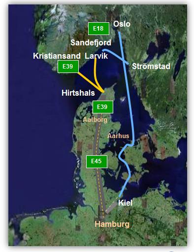 Color Line er eneste rederi i den internasjonale gods- og passasjer trafikken fra og til Norge med skip under norsk flagg og med norsk hovedkontor 6 skip, 4 linjer og 7 havner