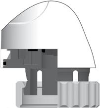 IMI TA / Aktuatorer / EMO T Arbeidsområde EMO T er produsert for at den skal kunne monteres på samtlige av IMI TA/IMI Heimeier s ventiler og gulvvarmefordelere med M30x1,5 gjenge.