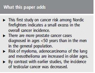 Kreftrisiko hos brannmenn?