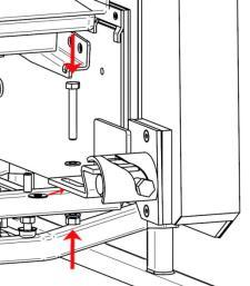 Plasser sidevangen slik at den er symmetrisk med den andre siden av stolen. Drill et Ø8mm hull midt på tverrstaget gjennom slissesporet på den fellbare braketten.