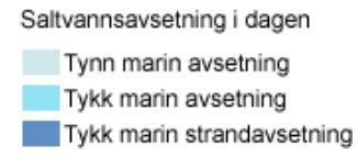 Figur 2 Løsmasser, nasjonal løsmassedatabase, http://geo.ngu.no/kart/losmasse/ 3.1 Vestre del av området Bunnkotekart viser at sjøbunnen faller av fra Krossøy i vest ned til ca.