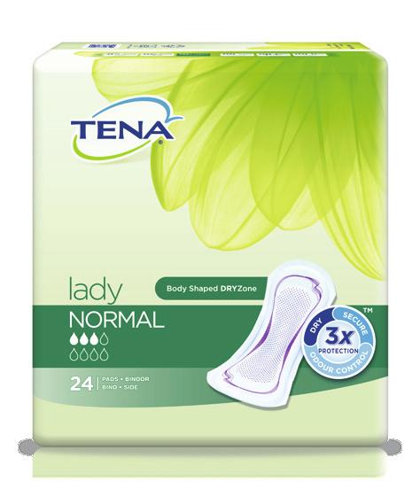 Produktegenskaper TENA Lady finnes i ti forskjellige absorpsjonsnivåer: Truseinnleggene våre som heter TENA Lady Mini Magic og Ultra Mini.