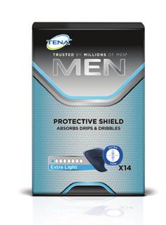 Protective Underwear Level 4. TENA Men Level 0 til 3 er innlegg, med en passform som er spesielt tilpasset menn.