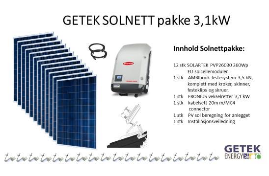 moduler 1 Normalt Lagervare 58213 46571 193806 Solnett 6,1kWp m/solartek PVP29030 sort premium høyeffekt moduler 1 Normalt Lagervare 96186 76949 193812 Solnett 9,5kWp m/solartek PVP29030 sort premium
