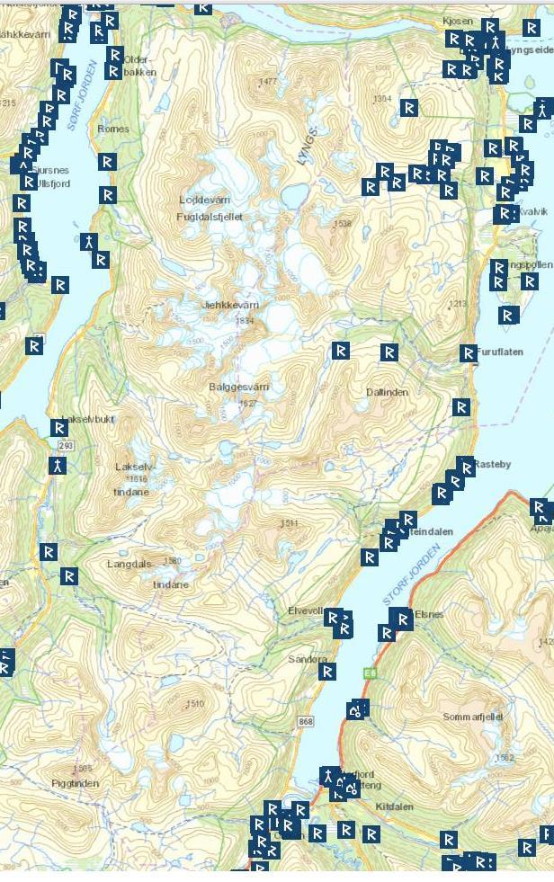 Rapport 04/04/2016 30 I Tromsø-, Storfjord og Balsfjorddelen av verneområdet er det ikke registrerte kulturminner innenfor vernegrensen.