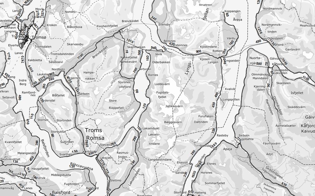 4.2.3 Transportmodellberegningsresultater med fergefri forbindelse 2040-trafikk I modellen blir trafikk for de ulike prognoseårene beregnet ut i fra forventet befolkningsutvikling i det aktuelle