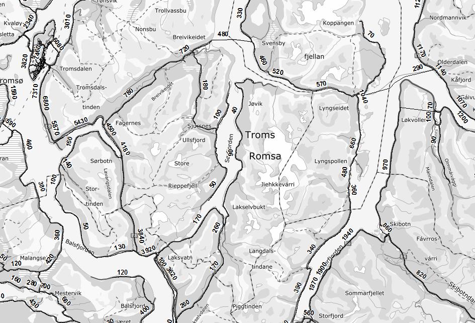 4.2.1 Transportmodellberegningsresultater dagens veg 2018- trafikk Sammenligning tellinger i tellepunkt fremskrevet til 2022 med fylkesindeks og beregnet trafikk: Sted Tellinger(2017) Fremskrevet til