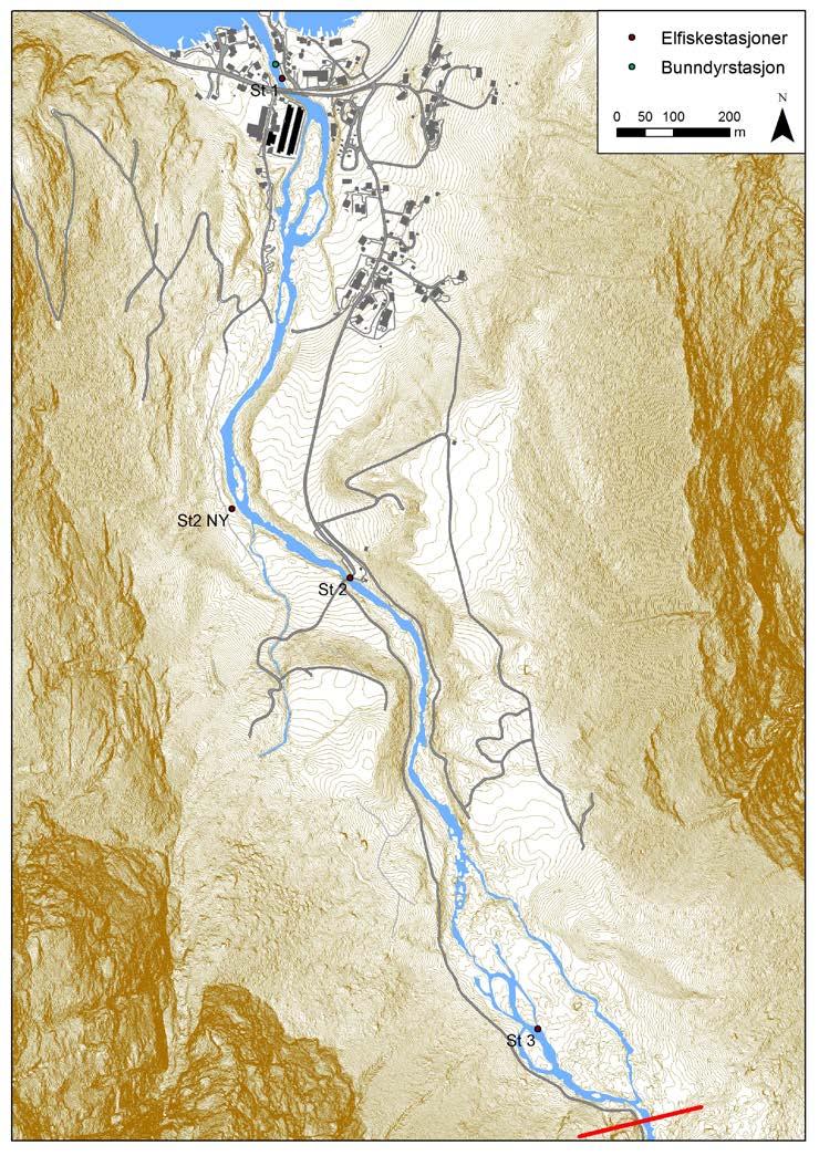 9 Bondhuselva 9.1 Beskrivelse av vassdraget Bondhusvassdraget (NVE vassdragsnr. 046.3Z) renner ut i Hardangerfjorden ved Sunndal og har sitt utspring i fjellområdet rundt Folgefonna.