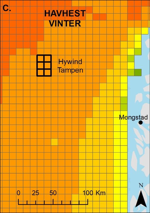 Hywind Tampen ligger i den nordøstlige delen av