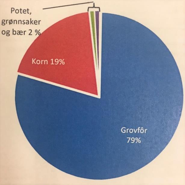 Fordeling av jordbruksareal i drift 2016 Oppland Hedmark Potet 4 % Frukt, bær, grønnsaker