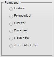 Parameter firma Programmet Parametre firma (BD80) finner du i menyen under <Oppsett> og herunder