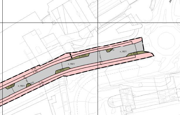 3 Innspill til planen: Plankartet for Sjøgata Vest må tilpasses det som er bygd i rundkjøringen ved Bodø stasjon, med tanke på regulering av kjøreareal og plassering av fotgjengerfelt.