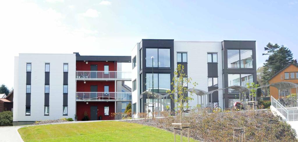Foto av Ragbakken XX Moderne boliger i et attraktivt område Møldalhagen består av to kubehus med seks leiligheter i hver, totalt 12