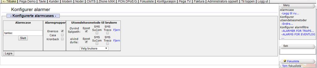 PEGA ALARM MODUL Pega Alarm-modulen - tilbyr operatøren å bli enda mer effektiv for å løse problemer i nettverket.