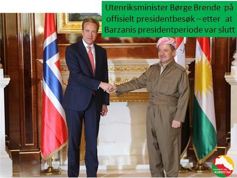 Bilde 23: Den norske regjeringa har et godt forhold til både Tyrkia og ledelsen i Den kurdiske regionen i Irak.