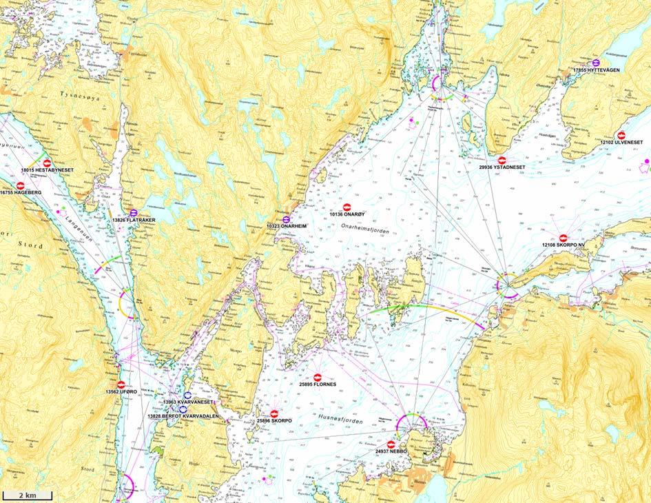 OMRÅDESKILDRING Straummålingane er utført utanfor settefiskanlegget Onarheim, i Onarheimsfjorden (figur 2).