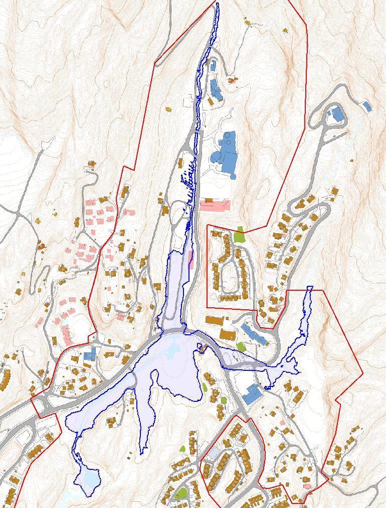 kulvertene. Flommen vil også renne over gater/veier, se Figur 4-2 for forklaring.