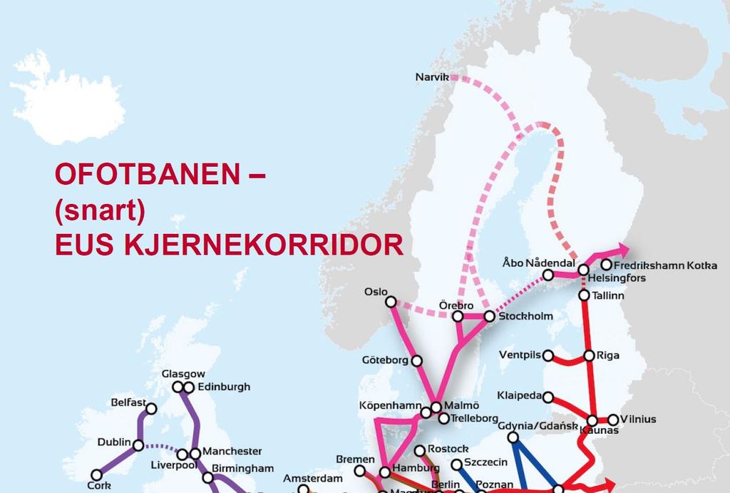 NNB er et nasjonalt/globalt prosjekt Nok kapasitet på Ofotbanen og Nordlandsbanen til å håndtere