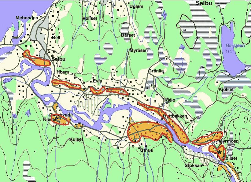 Vedlegg 4 Utvalgsstrategi for Selbu kommune Selbu kommune har 3.961 innbyggere, hvorav 21,3 % (825) er bosatt i tettstedet Mebonden som har en befolkningstetthet på 687 pr. km 2.