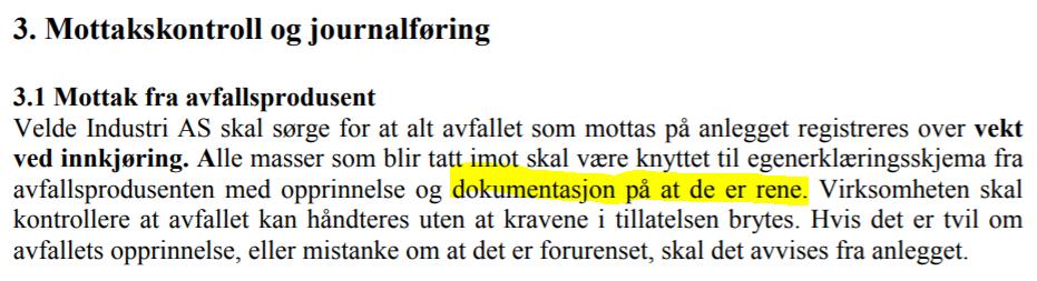 Materialgjenvinning via mellomlager Leveres til mottak som har tillatelse til mottak, mellomlagring og gjenvinning av betong og andre tunge rivemasser Vanlig krav i mottakets tillatelse: Ikke