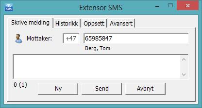 6.2 SMS fra planleggeren Man kan også sende SMS som påminnelse til en time for en valgt deltager direkte