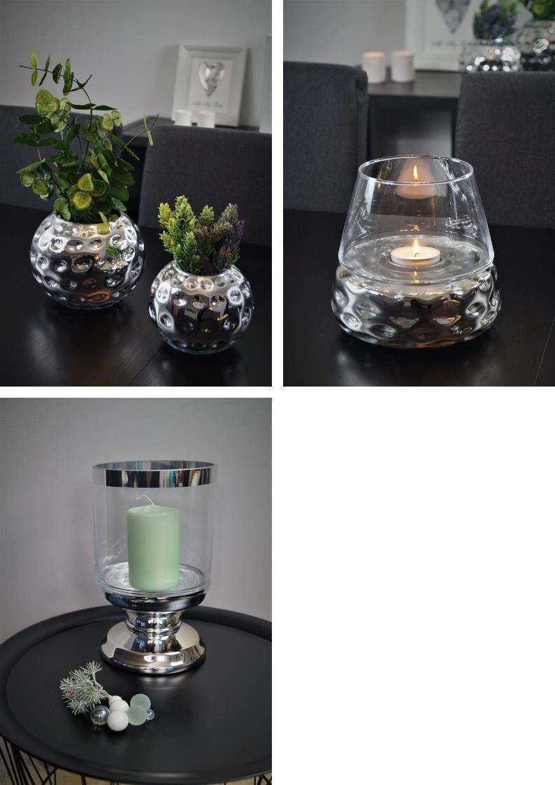 150 151 152. Zamira 150 Vase stor i glass med boble dekor. h:19,3 d:19,3 cm 159,- 151 Vase liten i glass med boble dekor. h:16 d:16 cm 129.